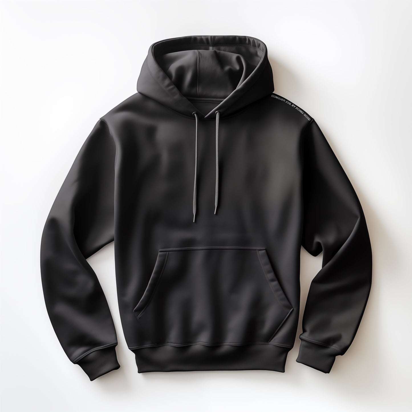 "CONQUER EVIL" Black Hoodie