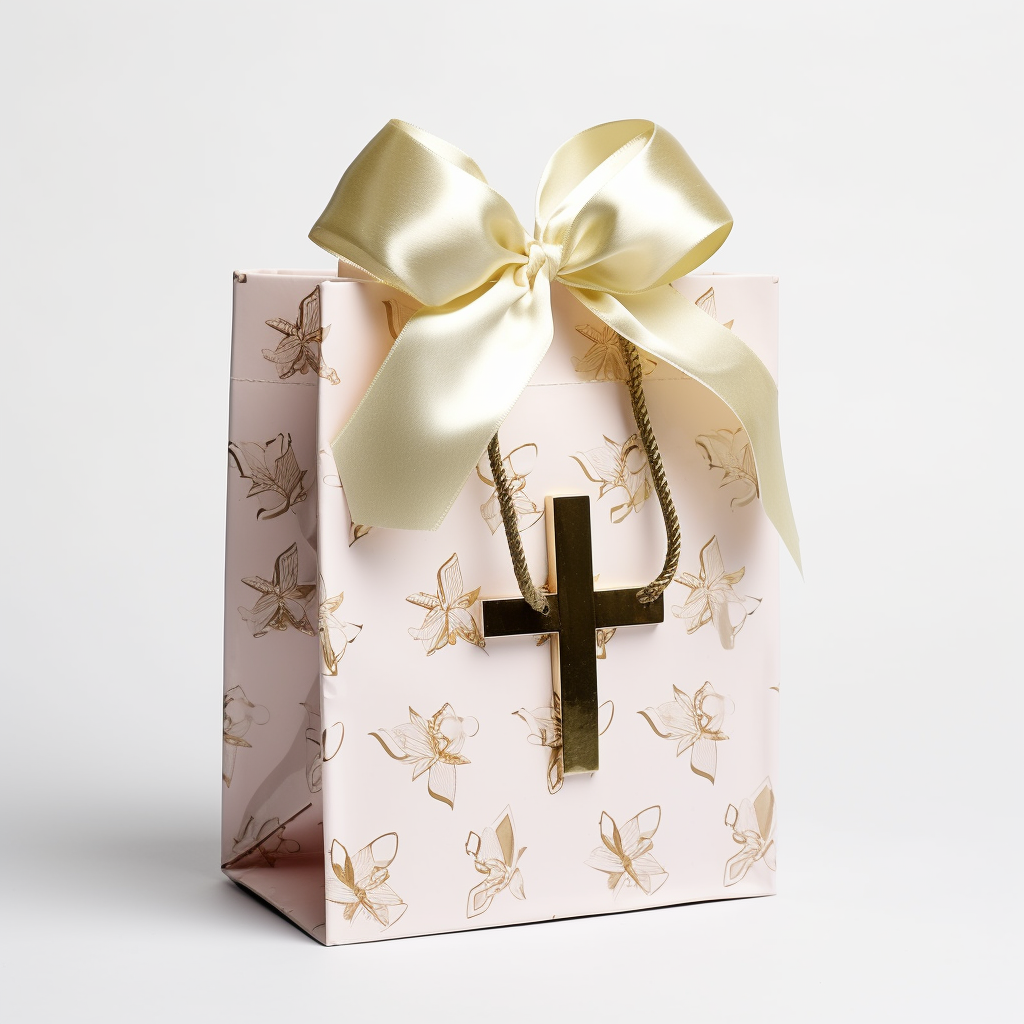 Lilac Cross Gift Bag (4pcs)