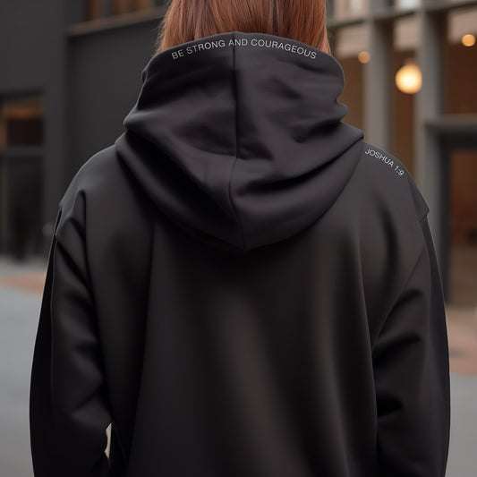 "BE STRONG" Black Hoodie