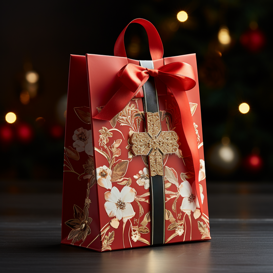 Red Christmas Gift Bag (4pcs)