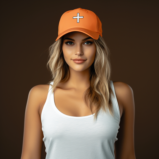 Orange Cross Hat