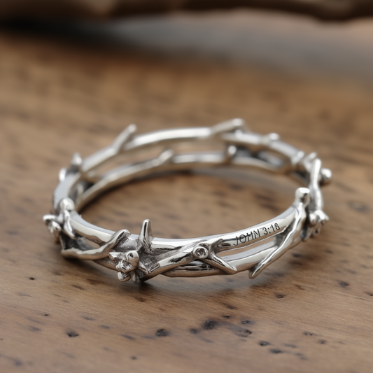 Silver Thorns Ring